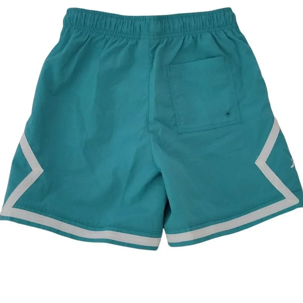 Jordan Poolside Swim Shorts Trunks Boys Size Small (8-9)‎ Woven Diamond 8-10 Yrs